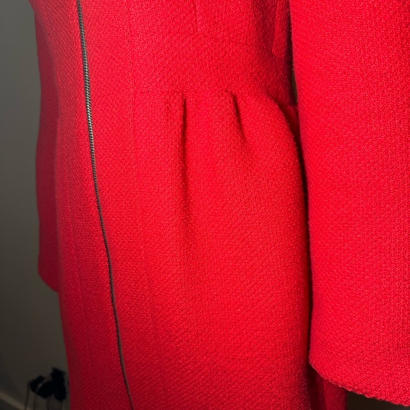 Zara vivid red jacket, fitted at waist - Picture 3 of 8